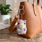 Capybara Keychain Crochet Pattern Bundle – 3 Mini Amigurumi Bag Charm PDF Patterns
