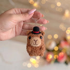 Capybara Keychain Crochet Pattern Bundle – 3 Mini Amigurumi Bag Charm PDF Patterns