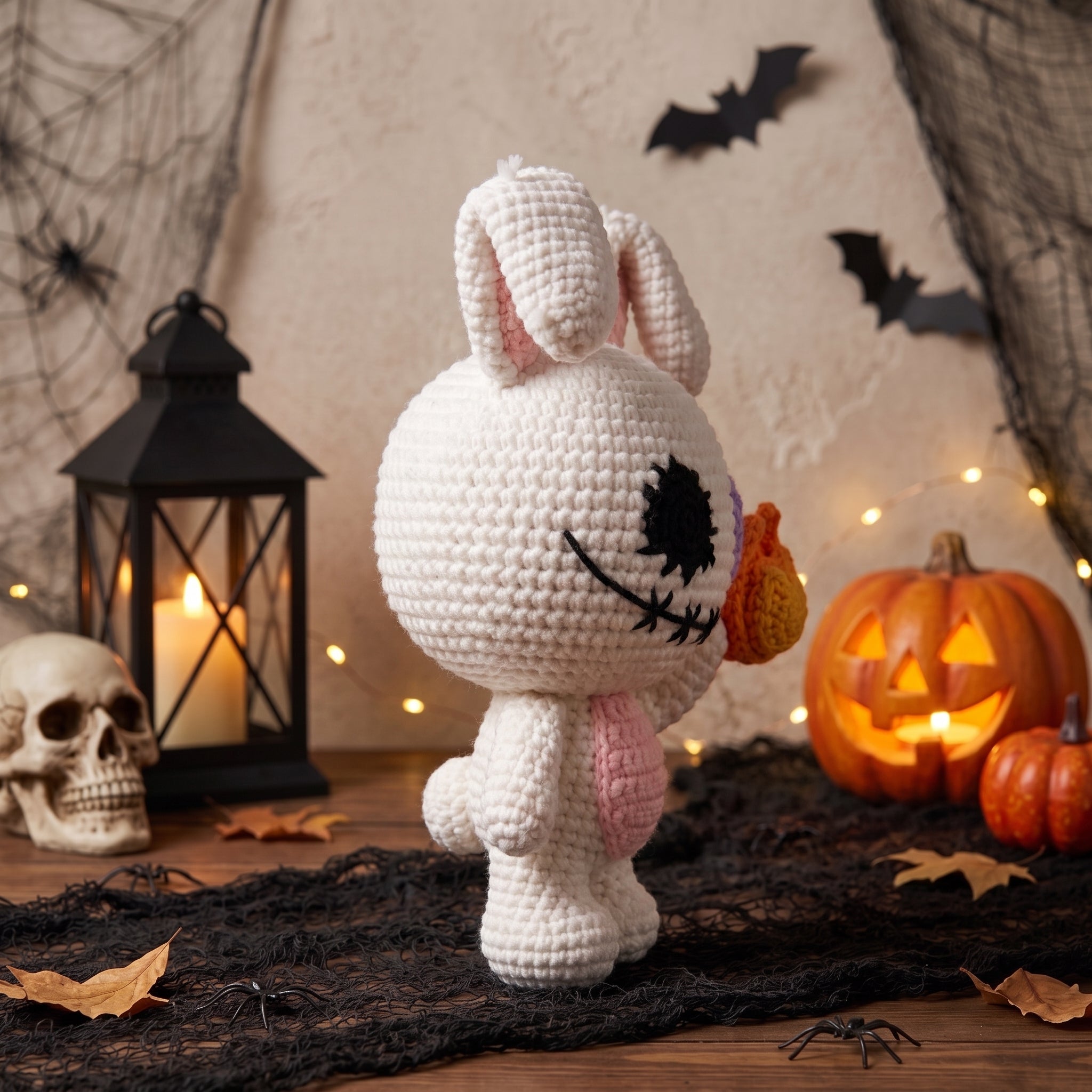 Spooky Ghost Bunny Crochet Pattern PDF – Halloween Amigurumi Plush