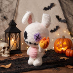 Spooky Ghost Bunny Crochet Pattern PDF – Halloween Amigurumi Plush