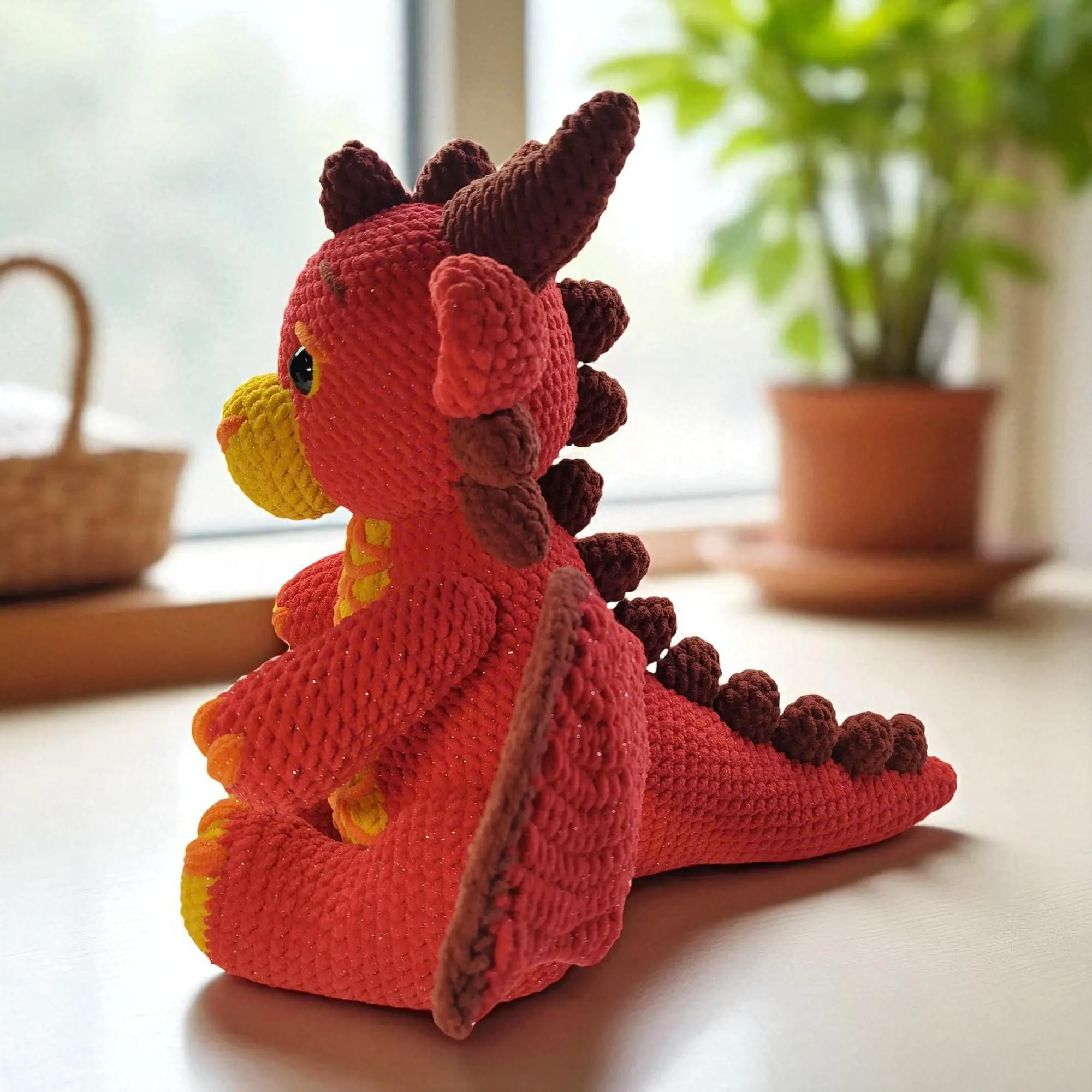 Amigurumi Dragon Crochet Pattern PDF – DIY Plush Tutorial – Digital Download Tutorial