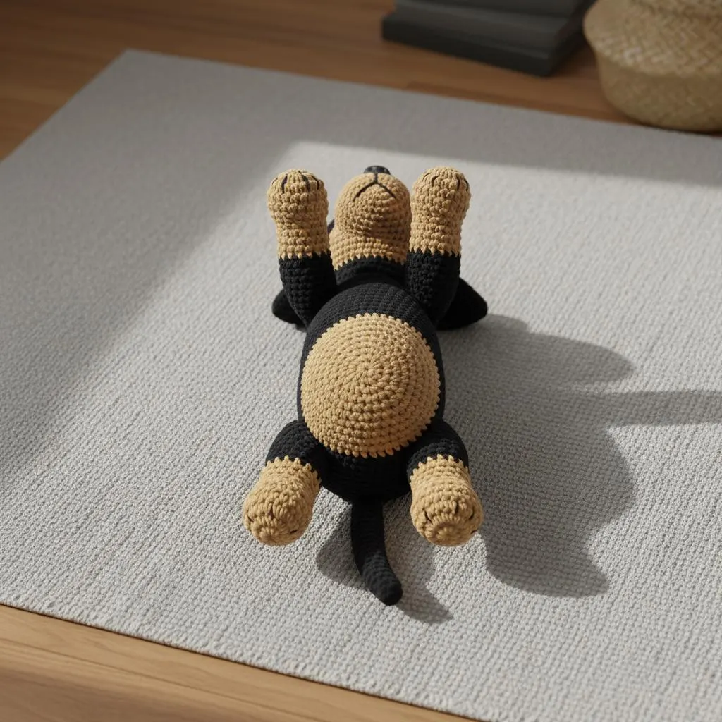 Rottweiler Dog Crochet Pattern, Beginner Friendly Amigurumi (PDF Pattern)