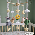 Little Ranch Crochet Crib Mobile, Handmade Farm Nursery Hanging with Cactus, Sunflower, Moon and Stars