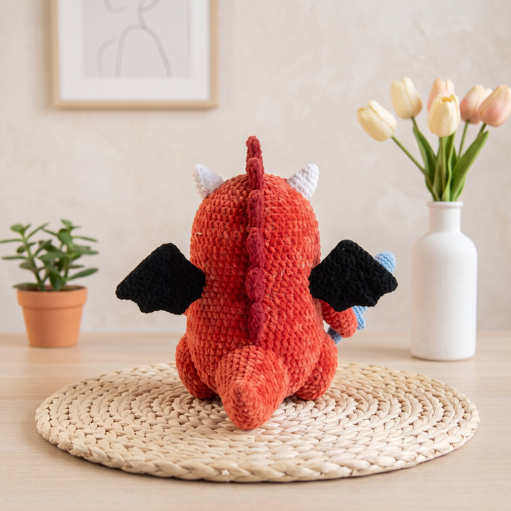 Funny Baby Dragon Crochet Pattern PDF – Cute Dragon Amigurumi Plush