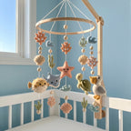 Ocean Animal Felt Baby Mobile, Choose 5 Sea Animals