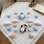 Penguin Felt Baby Mobile, Hot Air Balloon Crib Mobile