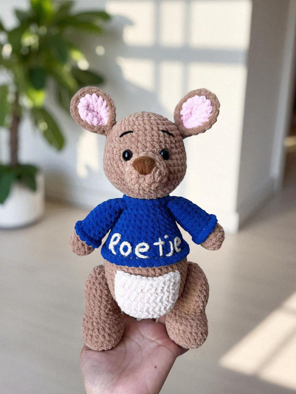 Cute Kangaroo Crochet Pattern PDF, Amigurumi Kangaroo Toy, Plush Roo Pattern
