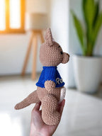 Cute Kangaroo Crochet Pattern PDF, Amigurumi Kangaroo Toy, Plush Roo Pattern