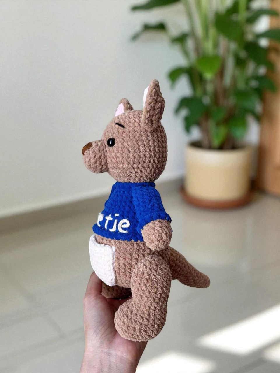 Cute Kangaroo Crochet Pattern PDF, Amigurumi Kangaroo Toy, Plush Roo Pattern