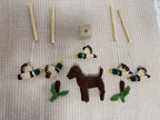 Handmade Dog Hunting Baby Mobile, Duck Hunting Crochet
