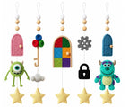 Corgi Baby Mobile, Crochet Dog Crib Mobile with Bones, Paw Prints and Moon, Puppy Nursery Decor, Baby Shower Gift (Copy)