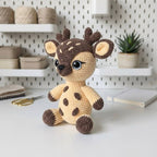 Cute Deer Crochet Pattern PDF – Woodland Fawn Amigurumi Plush