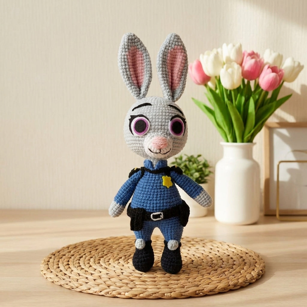 Nick & Judy Crochet Pattern Bundle, Fox and Rabbit Amigurumi PDF, Inspired Animal Crochet Pattern Set