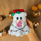 Christmas Ghost Crochet Pattern PDF, Cute Ghost Amigurumi Pattern