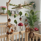 Felt Woodland Baby Mobile Nursery Crib Decor, Forest Baby Shower Gift
