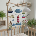 Felt Sailboat Adventure Baby Mobile