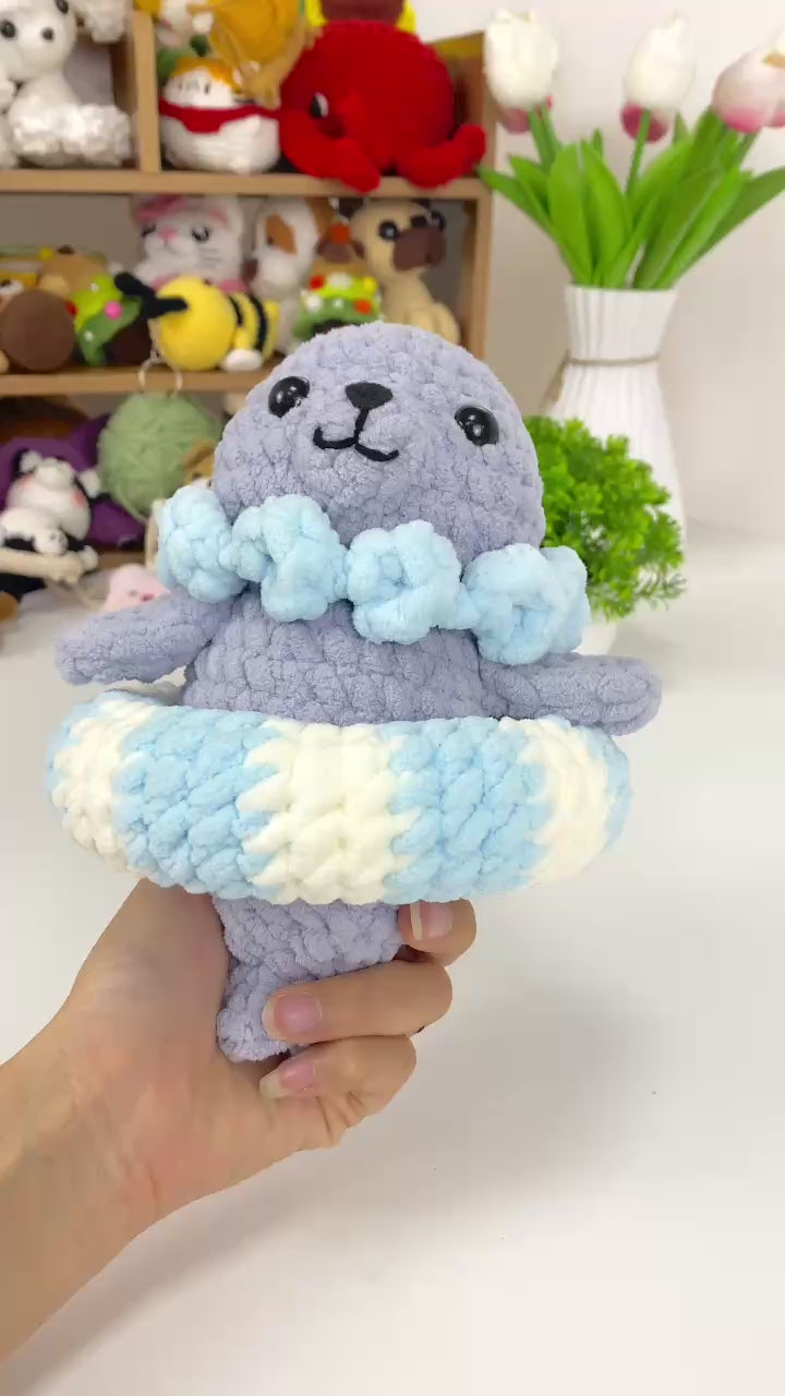 Seal Amigurumi Crochet Pattern Bundle: 3-in-1 Plush Toy Set (PDF Tutorial)