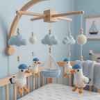 Crochet Seagull Baby Mobile