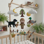 Felt Duck Hunting Baby Mobile, Nursery Decor