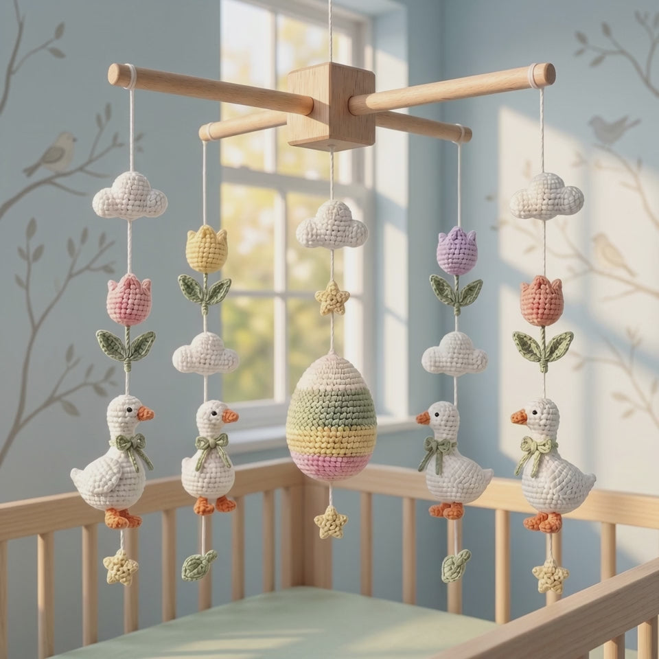 Spring Silly Goose Baby Mobile