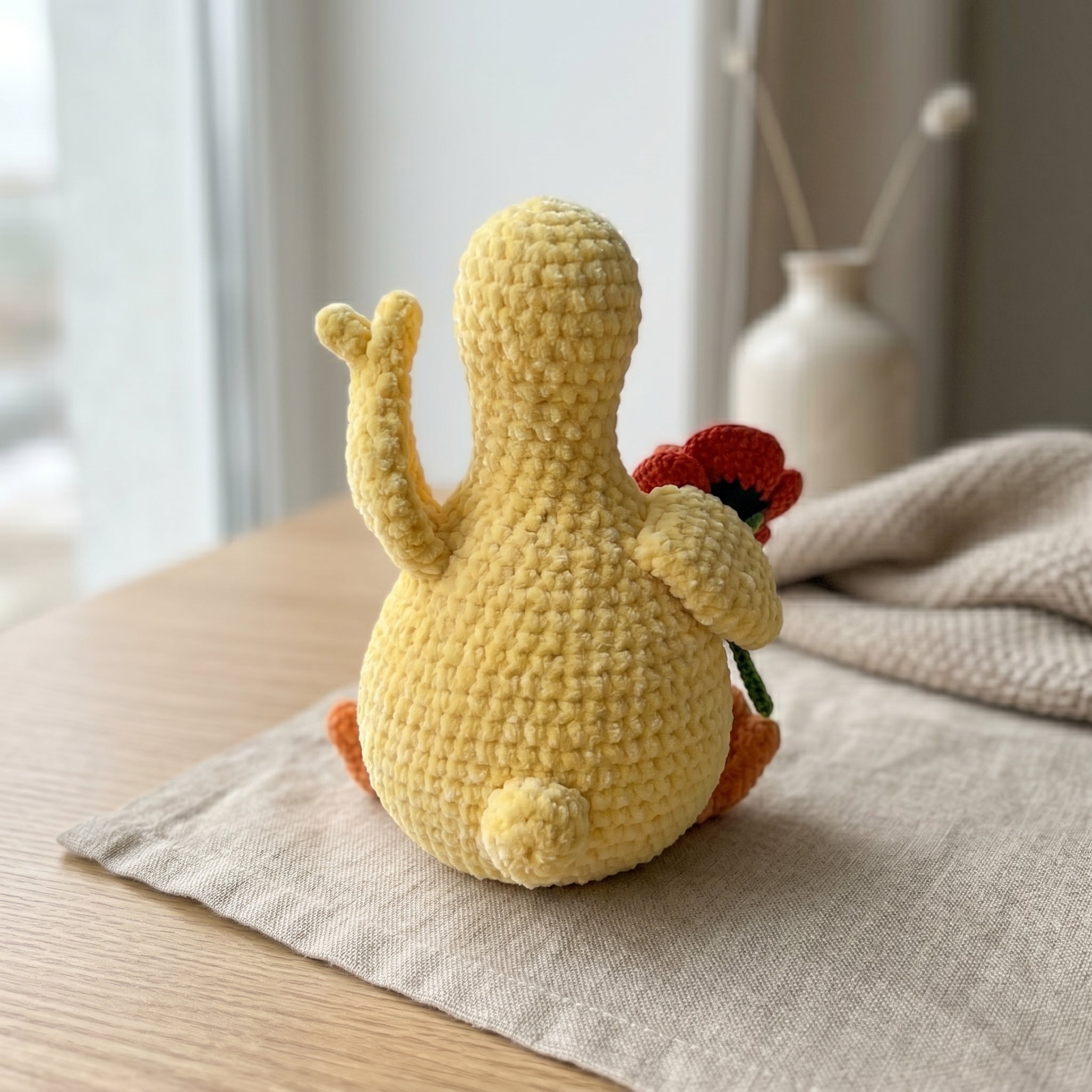 Duck Crochet Pattern PDF, Amigurumi Duck with Flower Tutorial