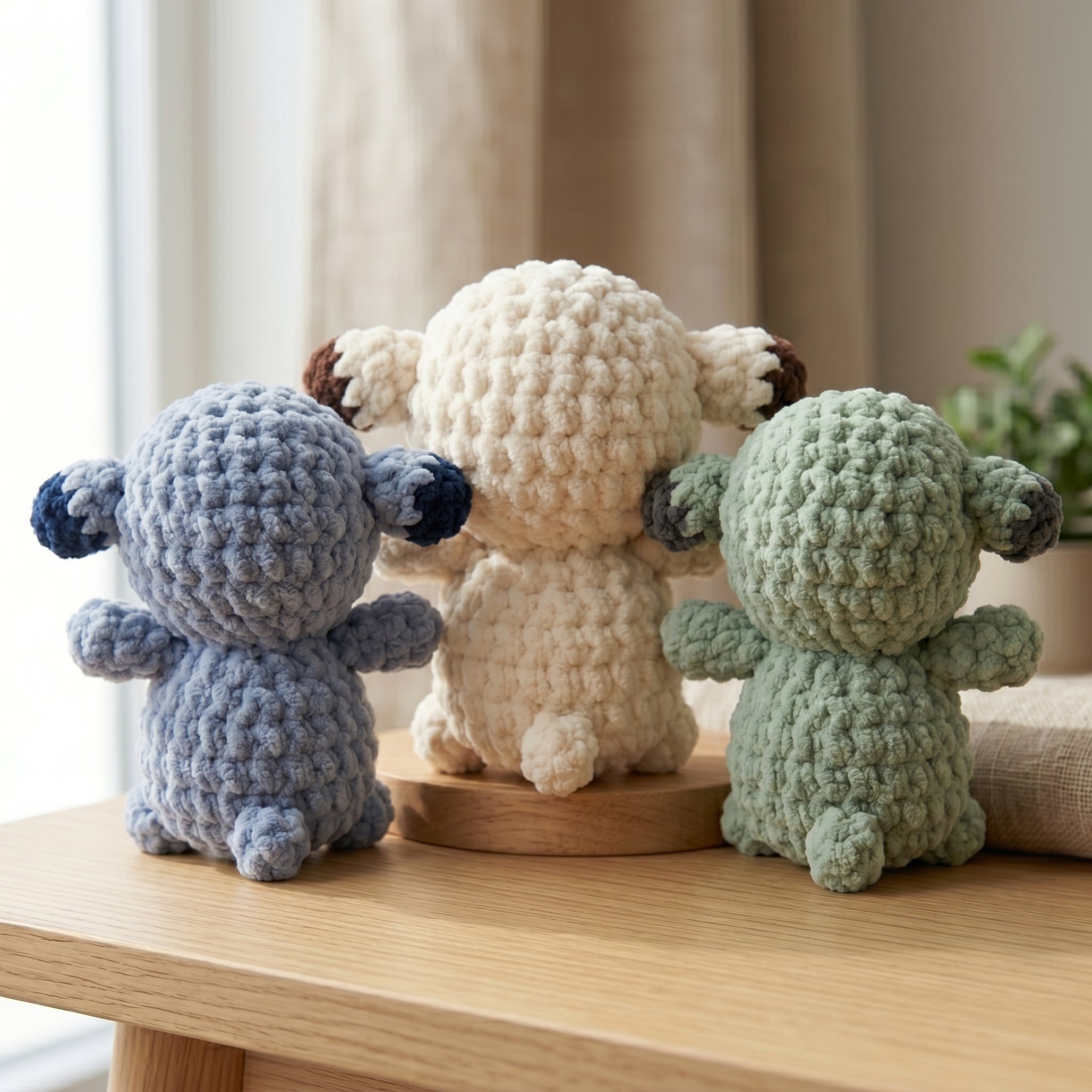 Lamb Crochet Pattern PDF, Cute Sheep Amigurumi Tutorial, Plush Farm Animal