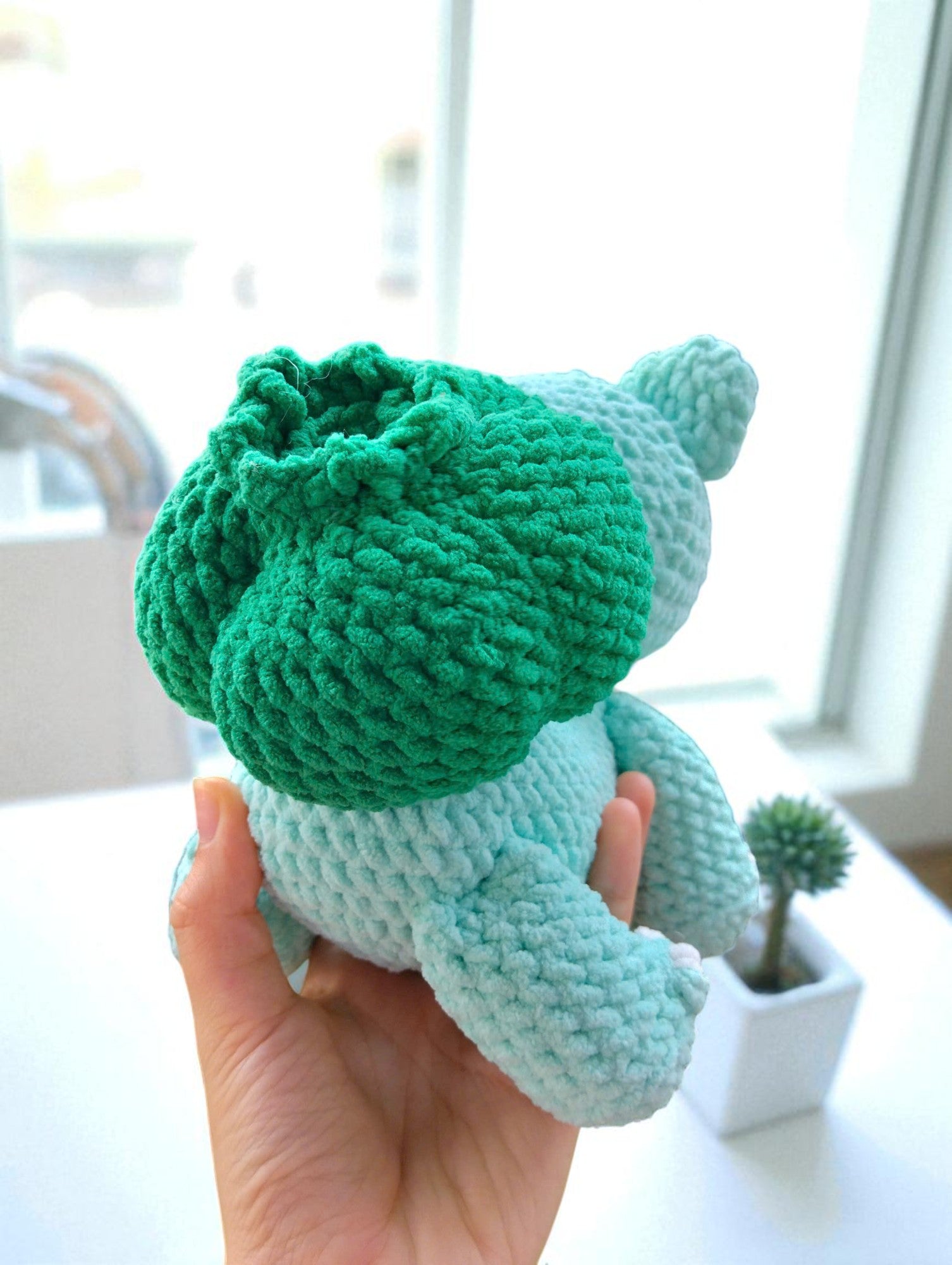 Bulbasaur Crochet Pattern, Amigurumi Pokemon Plush Toy (Digital Download)