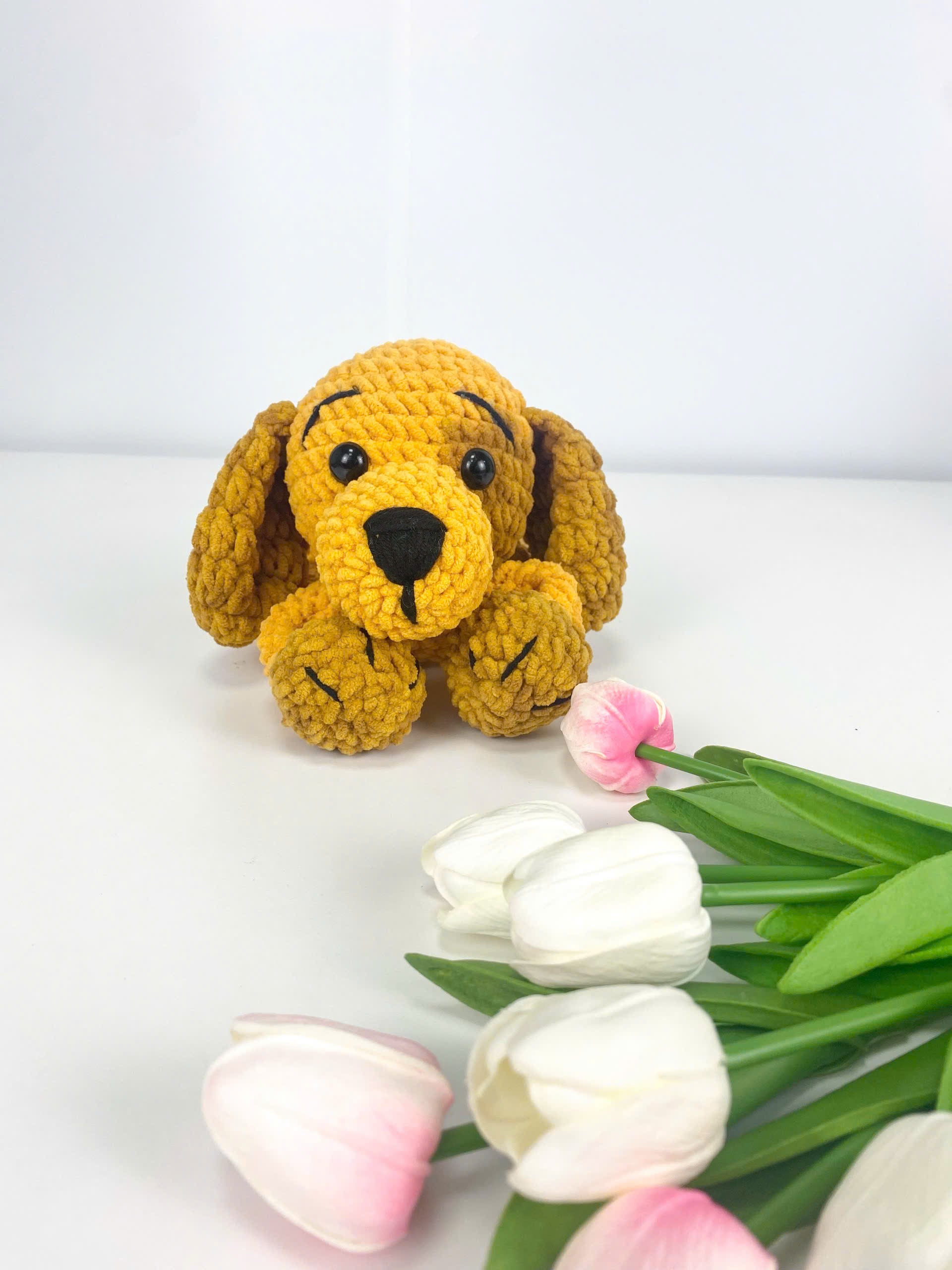 Crochet Dog Pattern PDF: Amigurumi Puppy Plush Toy (Digital Download)