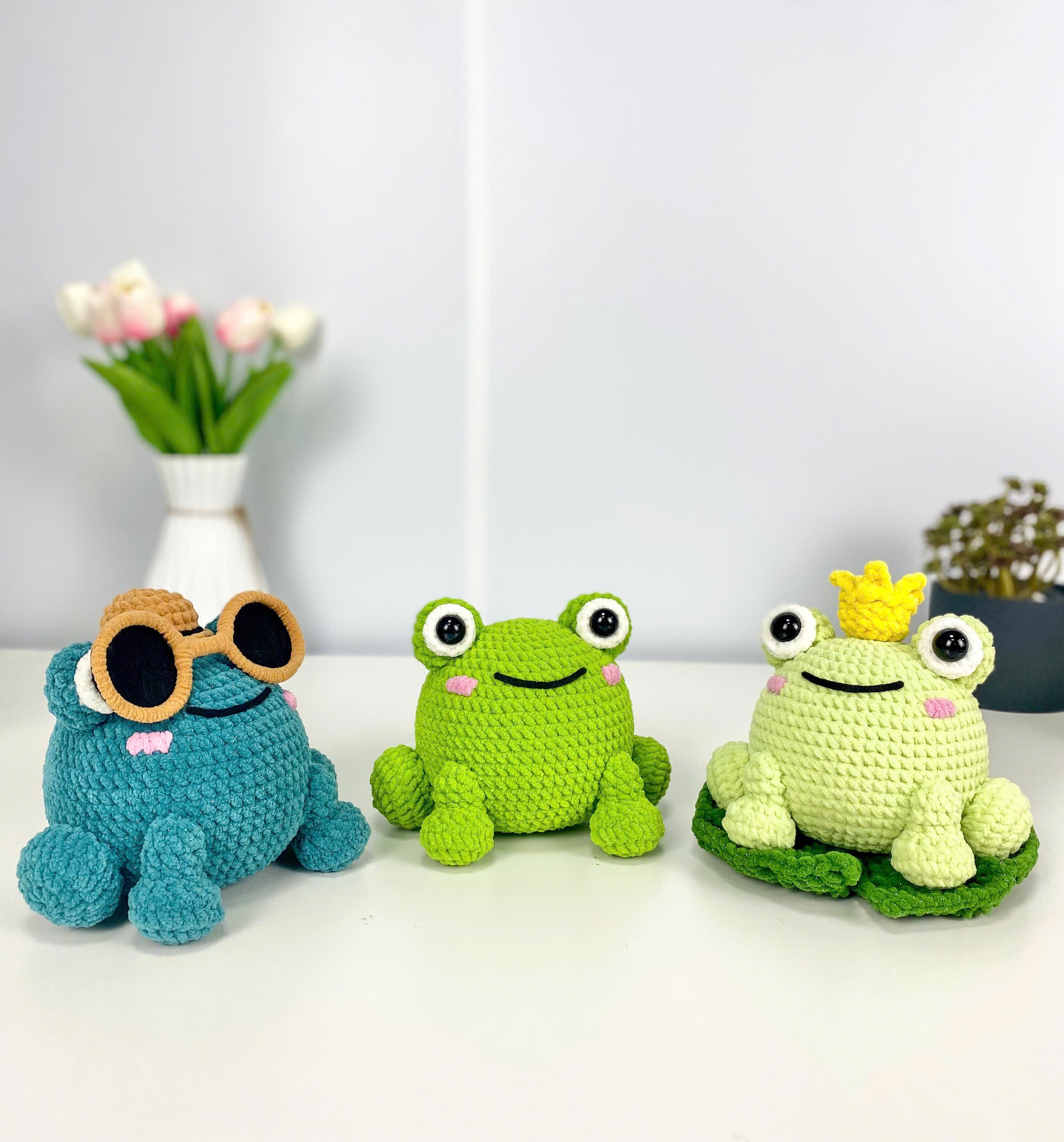 Crochet Frog Pattern Bundle: Amigurumi Plush Toys (PDF Digital Download)