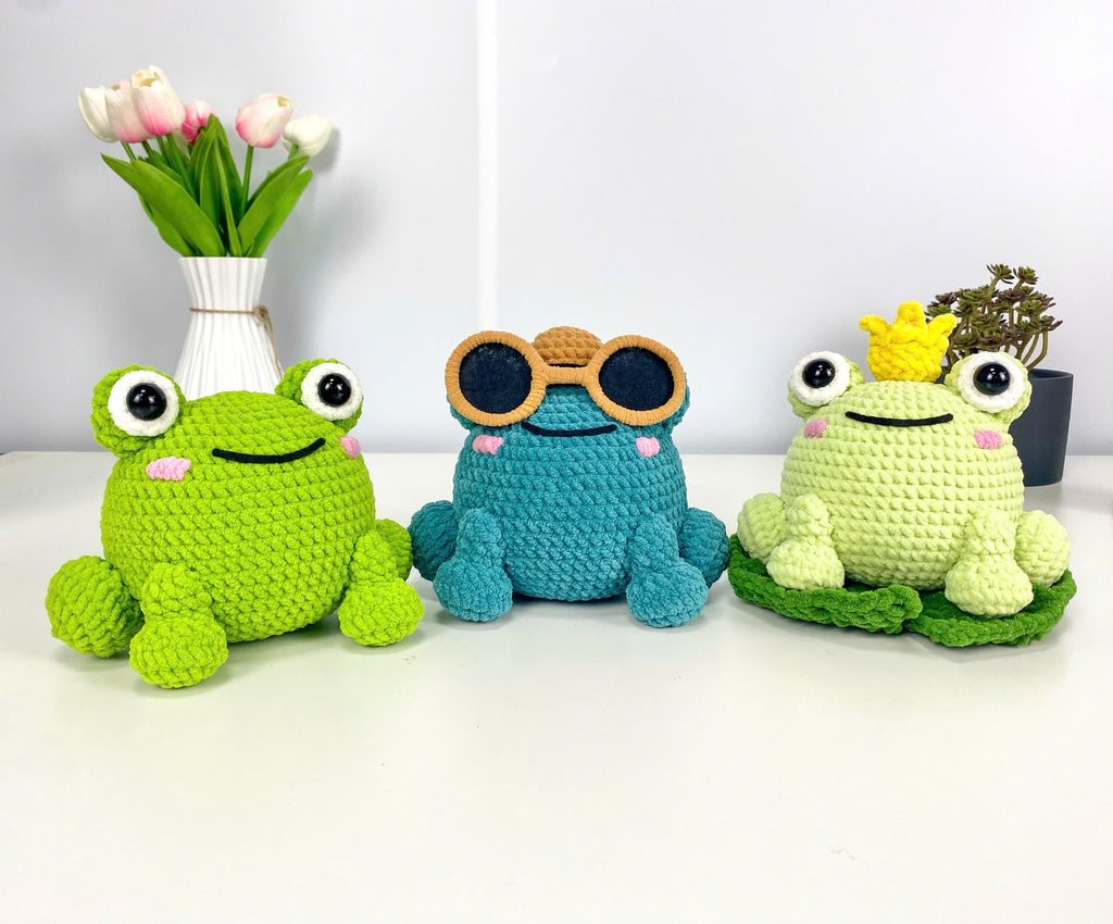 Crochet Frog Pattern Bundle: Amigurumi Plush Toys (PDF Digital Download)