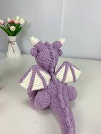 Purple Dragon Crochet Pattern: Amigurumi Plush Toy (PDF Digital Download)