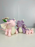 Dragon Family Crochet Pattern PDF Bundle: Amigurumi Sleeping Dragon Set (Digital Download)