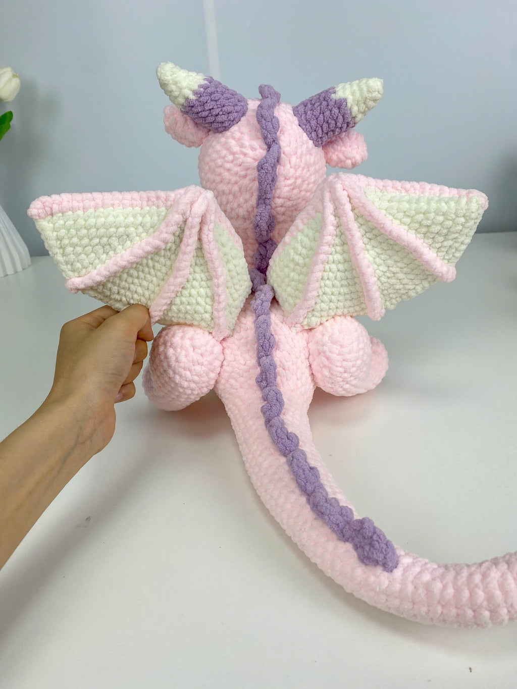 Dragon Crochet Pattern PDF: Amigurumi Sleeping Plush Tutorial (Beginner-Friendly)