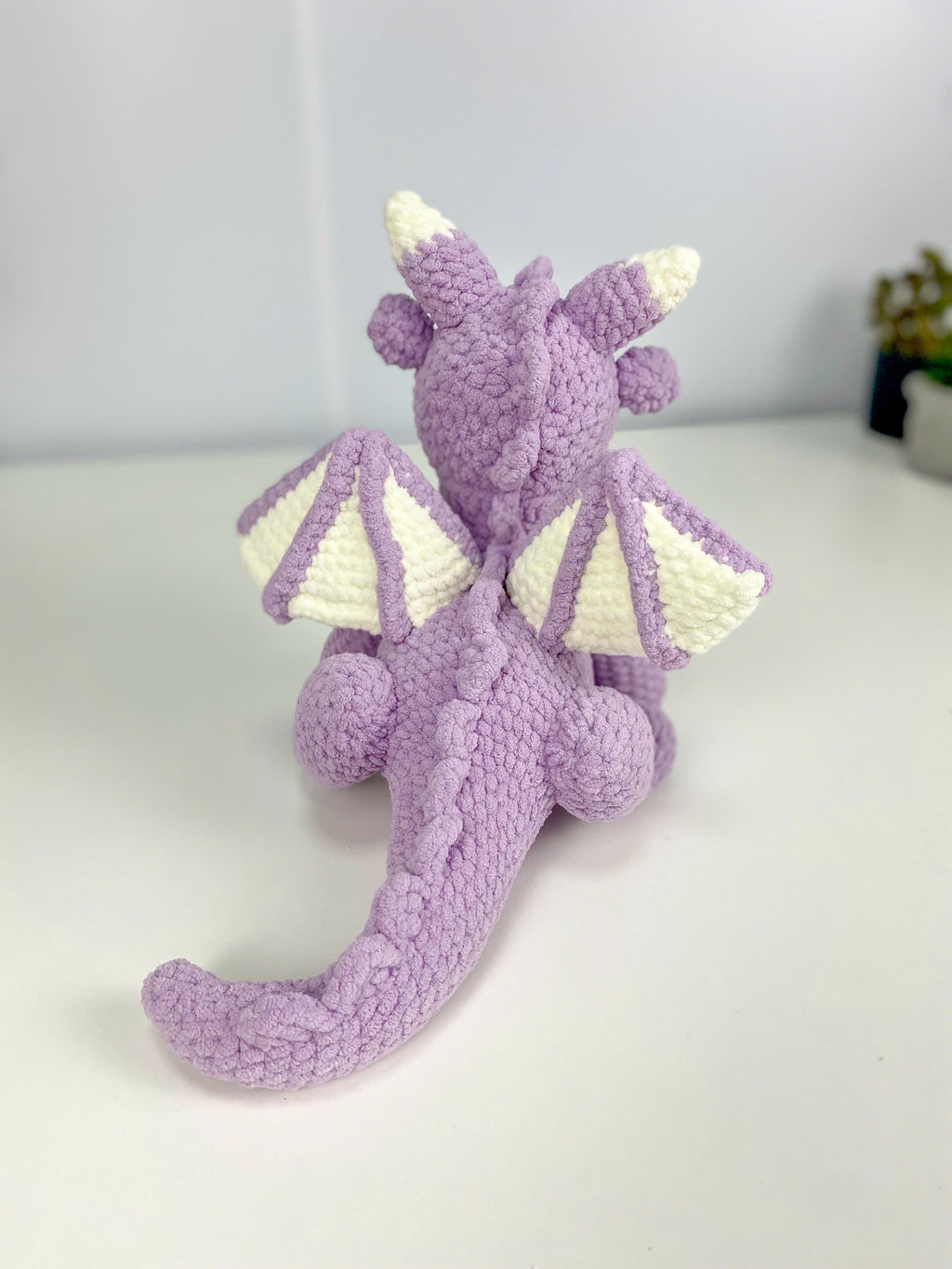 Purple Dragon Crochet Pattern: Amigurumi Plush Toy (PDF Digital Download)