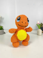Charmander Crochet Pattern, Amigurumi Pokemon Plush Toy (PDF)