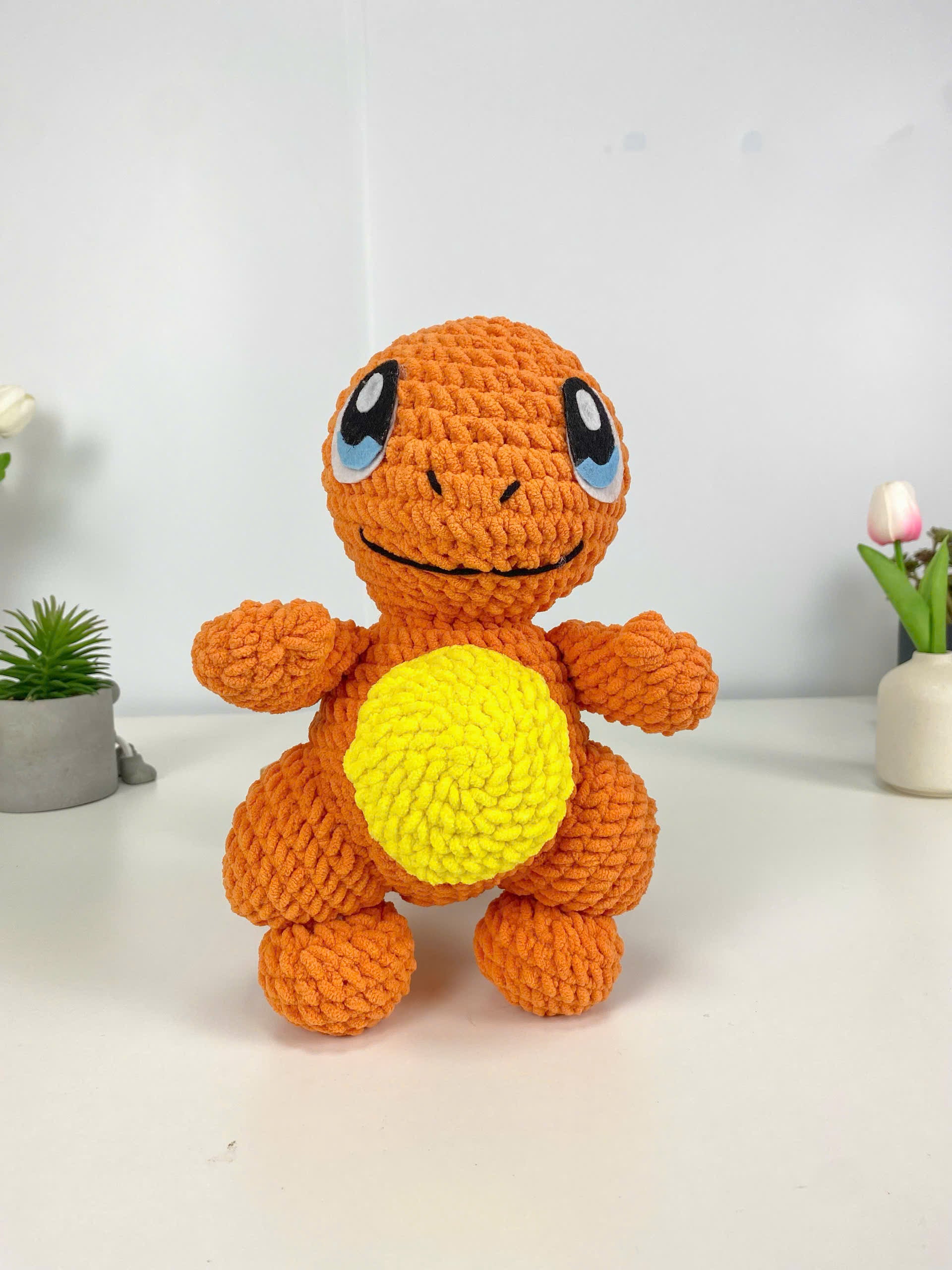 Charmander Crochet Pattern, Amigurumi Pokemon Plush Toy (PDF)