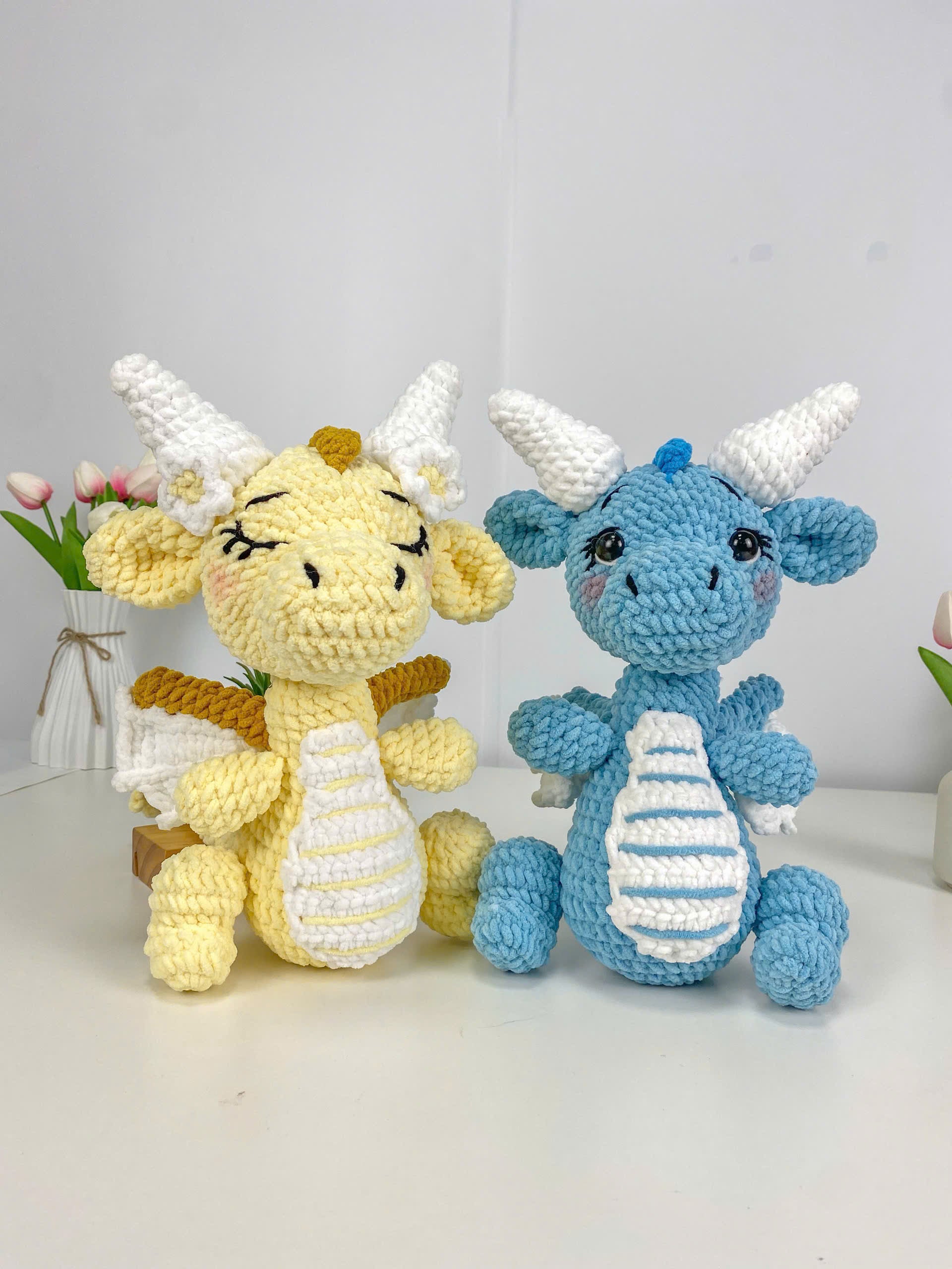 Dragon Crochet Pattern PDF: Beginner Amigurumi Plush Toy Tutorial (Digital Download