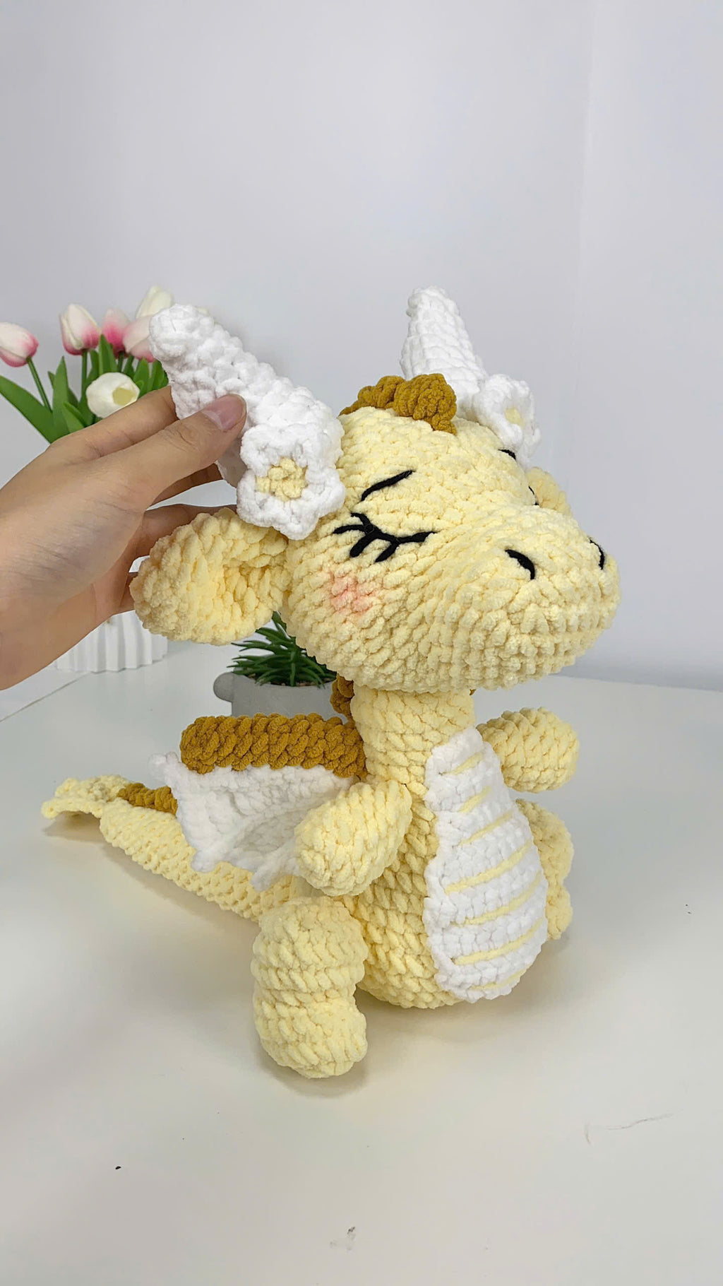 Dragon Girl Crochet Pattern: Amigurumi Plush Toy (PDF Digital Download)