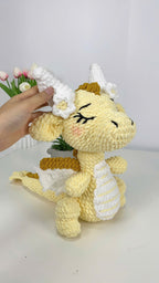 Dragon Girl Crochet Pattern: Amigurumi Plush Toy (PDF Digital Download)