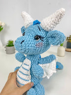 Dragon Crochet Pattern PDF: Amigurumi Plush Toy Tutorial (Digital File)