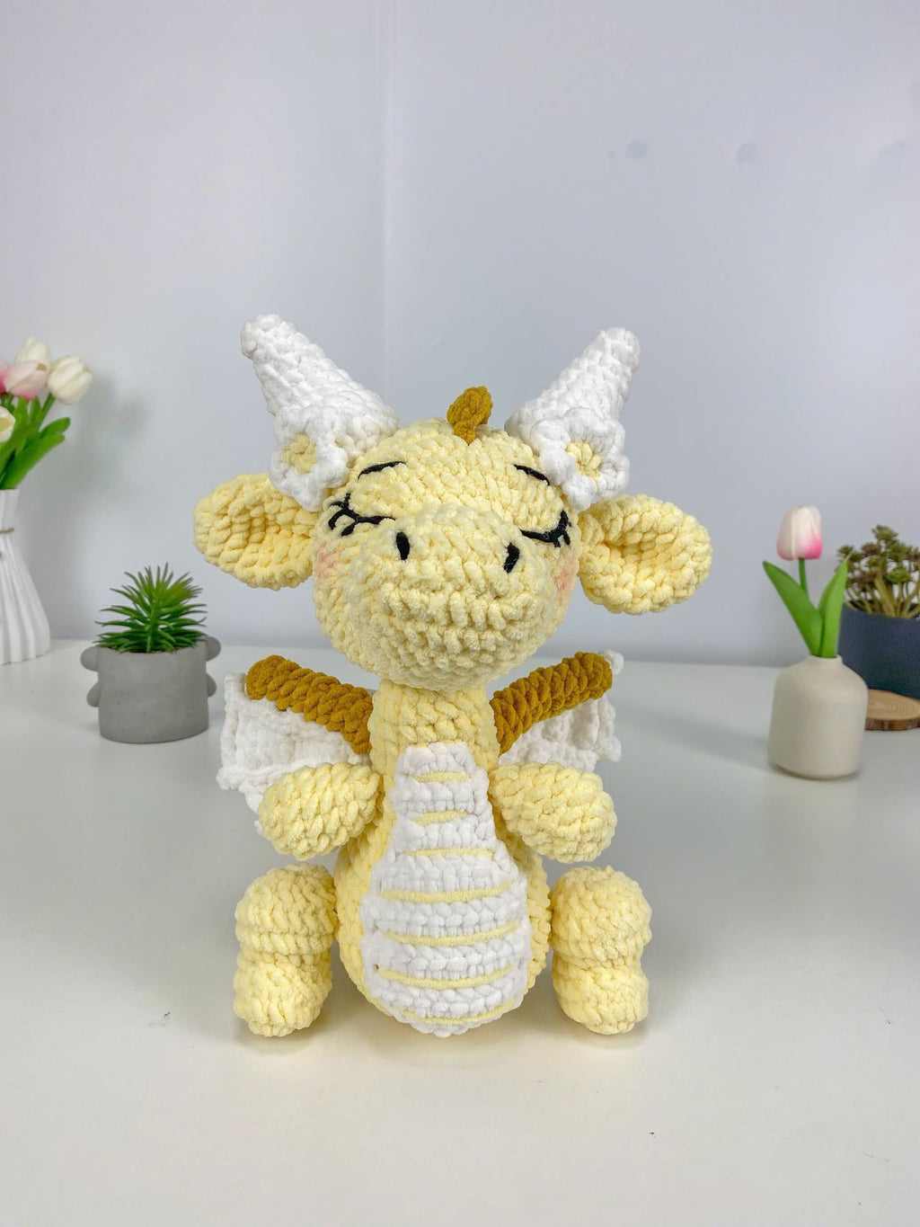 Dragon Girl Crochet Pattern: Amigurumi Plush Toy (PDF Digital Download)