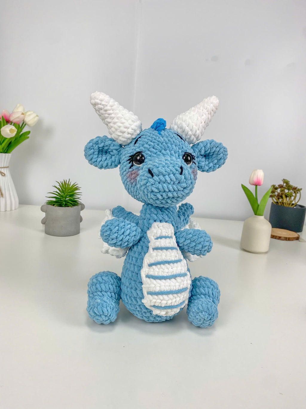 Dragon Crochet Pattern PDF: Amigurumi Plush Toy Tutorial (Digital File)
