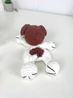 Jack Russell Dog Crochet Pattern: Amigurumi Snuggler Pillow (PDF Digital File)