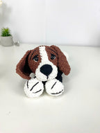 Beagle Dog Crochet Pattern: Amigurumi Snuggler Pillow Toy (PDF Digital File)