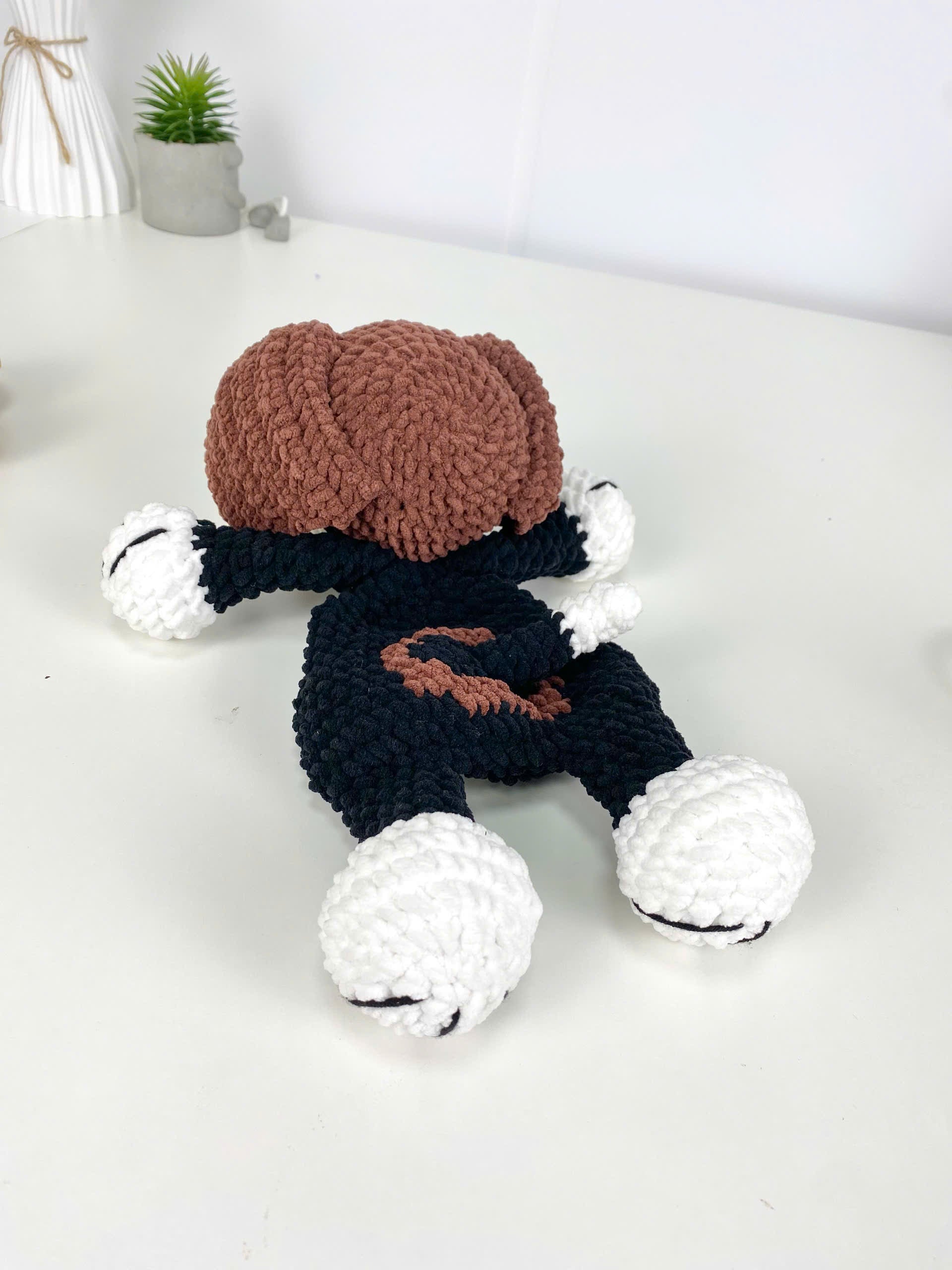 Beagle Dog Crochet Pattern: Amigurumi Snuggler Pillow Toy (PDF Digital File)