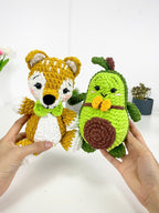 Avocado and Fox Crochet Pattern PDF Bundle: Easy Amigurumi Tutorial (Digital Download Only)