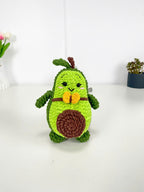 Crochet Avocado Pattern PDF: Kawaii Amigurumi Plush Toy (Digital Pattern File)