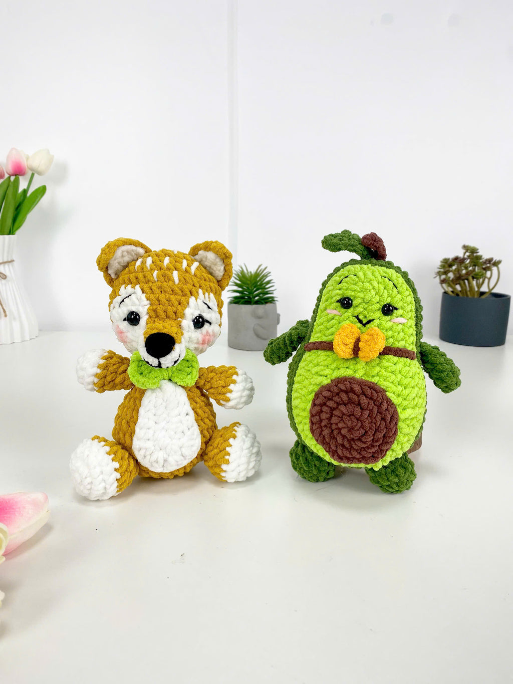 Avocado and Fox Crochet Pattern PDF Bundle: Easy Amigurumi Tutorial (Digital Download Only)