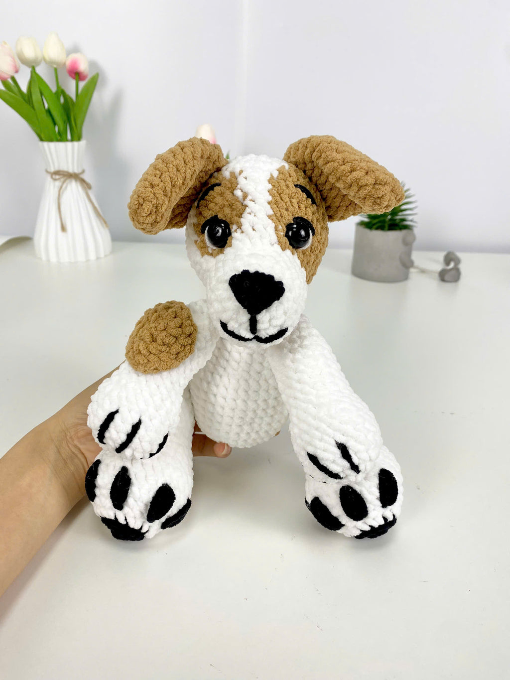 Jack Russell Crochet Pattern: Amigurumi Puppy Plush Toy (PDF Pattern)