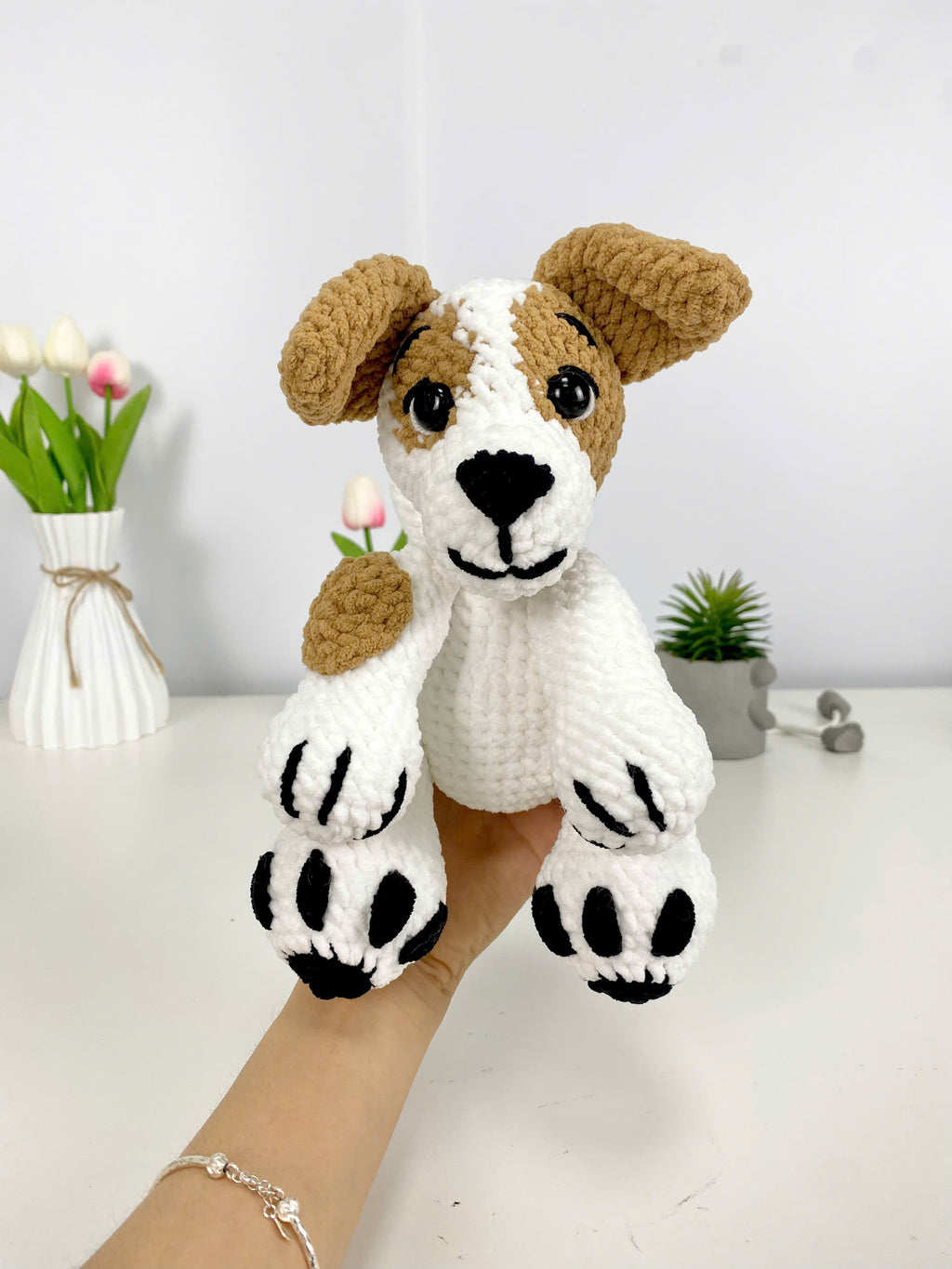 Jack Russell Crochet Pattern: Amigurumi Puppy Plush Toy (PDF Pattern)